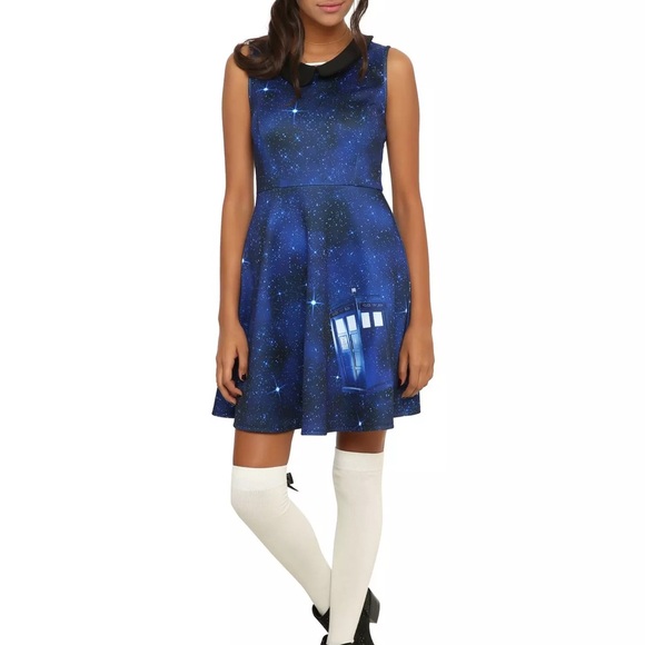 Doctor Who Galaxy TARDIS Dress -Large great condition- like new - Picture 5 of 12